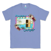 Colony Blue Happy Camper With Flowers Classic Tee - Bettercallsaul