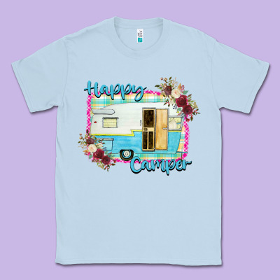 Happy Camper With Flowers Classic Tee Designed By Bettercallsaul