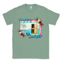 Sage Happy Camper With Flowers Classic Tee - Bettercallsaul