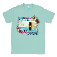 Seafoam Happy Camper With Flowers Classic Tee - Bettercallsaul