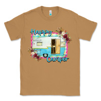 Toasted Coconut Happy Camper With Flowers Classic Tee - Bettercallsaul