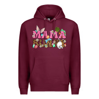 Burgundy Western Mama Bunny Premium Hoodie - BundleAndBundleShop