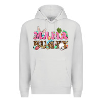 Dove Grey Western Mama Bunny Premium Hoodie - BundleAndBundleShop