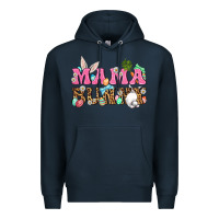 Navy Western Mama Bunny Premium Hoodie - BundleAndBundleShop