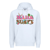 White Western Mama Bunny Premium Hoodie - BundleAndBundleShop