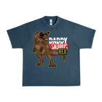 Midnight Navy DADDY SAURUS REX Urban Heavy Tee - Bettercallsaul