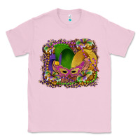 Bubblegum Pink mardi gras mask king cake Classic Tee - RanaPortraitStore