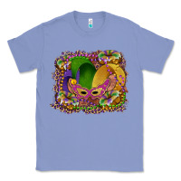 Colony Blue mardi gras mask king cake Classic Tee - RanaPortraitStore