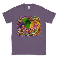 Lavender mardi gras mask king cake Classic Tee - RanaPortraitStore