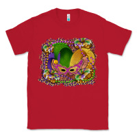 Red mardi gras mask king cake Classic Tee - RanaPortraitStore