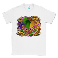 White mardi gras mask king cake Classic Tee - RanaPortraitStore