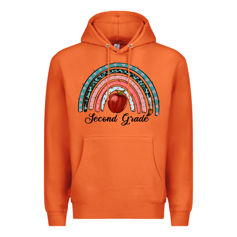 Second Grade Rainbow Premium Hoodie by RanaPortraitStore | Teevron