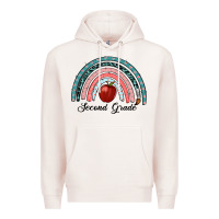 Pale Pink second grade rainbow Premium Hoodie - RanaPortraitStore