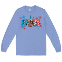 Colony Blue USA 4th of july Long Sleeve Tee - HowdyJamesFarm