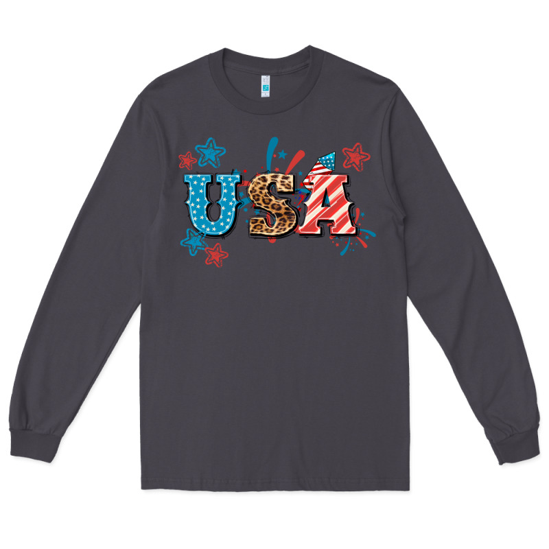 Usa 4th Of July Long Sleeve Tee by HowdyJamesFarm | Teevron