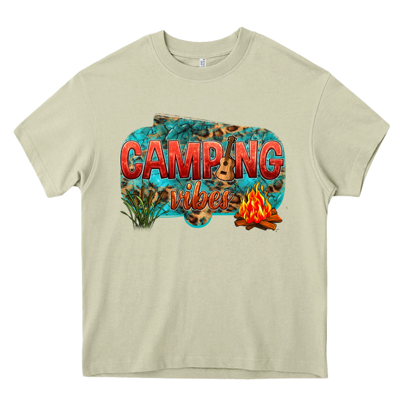 Camping Vibes Heavy Core Tee by NancyCooperArtShop | Teevron