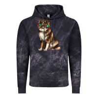 Cloud Black australian shepherd with rope toy Vintage Hoodie - texasbilliewilder