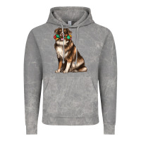 Cloud Rock australian shepherd with rope toy Vintage Hoodie - texasbilliewilder