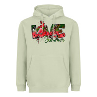 Matcha Love Summer Heavyweight Hoodie - CowhideDigitalArt