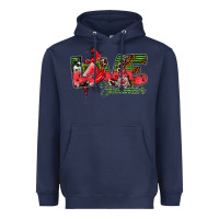 Navy Love Summer Heavyweight Hoodie - CowhideDigitalArt
