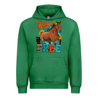 Emerald roam free galloping Urban Hoodie - Artiststas