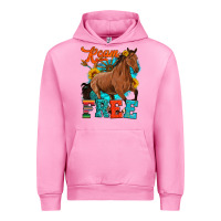 Fuchsia Pink roam free galloping Urban Hoodie - Artiststas