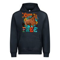 Navy roam free galloping Urban Hoodie - Artiststas