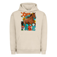 Pigment French Oak roam free galloping Urban Hoodie - Artiststas