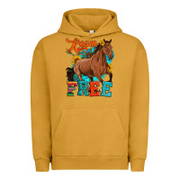 Pigment Peanut Butter roam free galloping Urban Hoodie - Artiststas