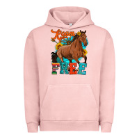 Pigment Salmon roam free galloping Urban Hoodie - Artiststas