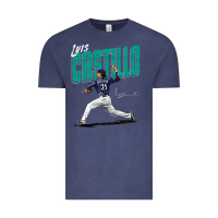 Vintage Denim luis castillo seattle baseball Vintage Tee - tuanDangUi