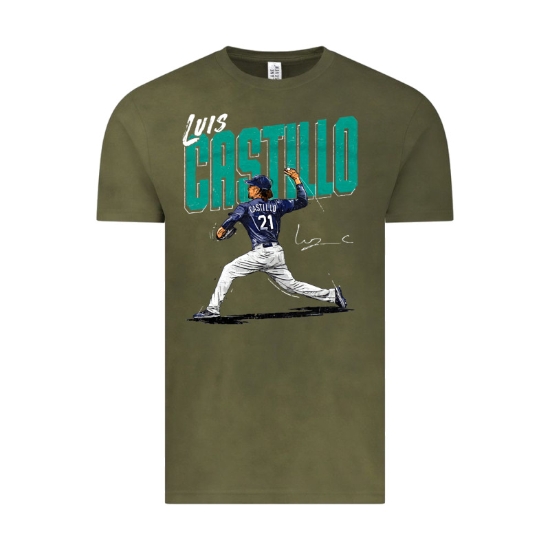 Luis Castillo Seattle Baseball Vintage Tee by tuanDangUi | Teevron