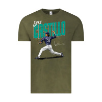 Vintage Olive luis castillo seattle baseball Vintage Tee - tuanDangUi