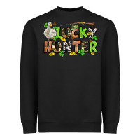Black Lucky hunter St. Patrick's Day Heavyweight Sweatshirt - OliviaCreatesArt
