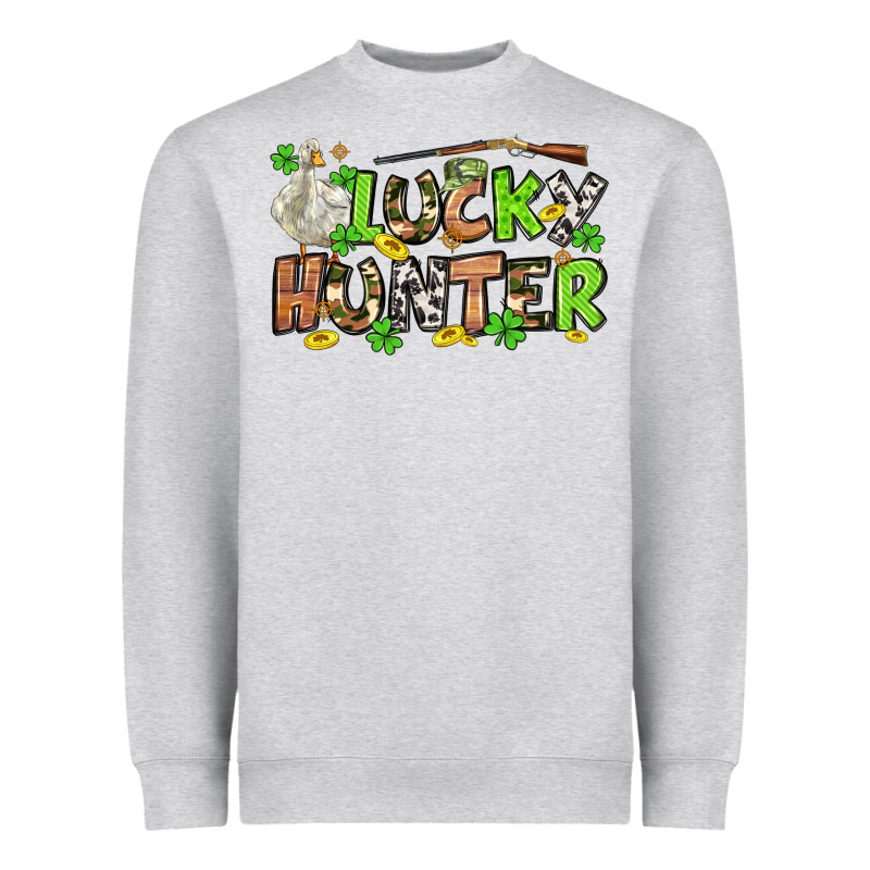 Lucky Hunter St. Patrick's Day Heavyweight Sweatshirt by OliviaCreatesArt | Teevron