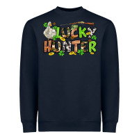 Navy Lucky hunter St. Patrick's Day Heavyweight Sweatshirt - OliviaCreatesArt