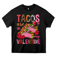 Black tacos are my valentine Heavy Core Tee - NancyCooperArtShop