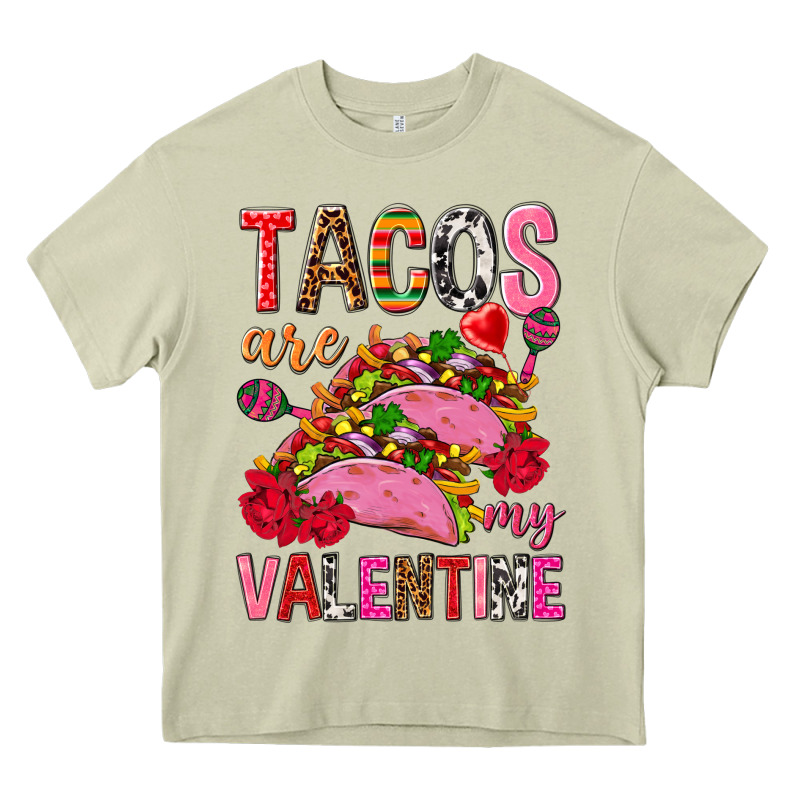 Tacos Are My Valentine Heavy Core Tee by NancyCooperArtShop | Teevron