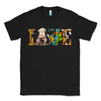Black Western Love Holstein Cow Classic Tee - LillyAllenDesigns