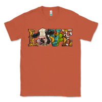Copper Western Love Holstein Cow Classic Tee - LillyAllenDesigns