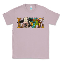 Lilac Western Love Holstein Cow Classic Tee - LillyAllenDesigns