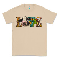 Mushroom Western Love Holstein Cow Classic Tee - LillyAllenDesigns