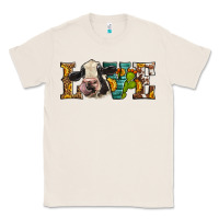 Natural Western Love Holstein Cow Classic Tee - LillyAllenDesigns