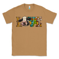 Toasted Coconut Western Love Holstein Cow Classic Tee - LillyAllenDesigns
