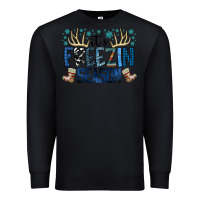 Black freezin season Premium Sweatshirt - SublimationCraftShop