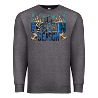 Charcoal Heather freezin season Premium Sweatshirt - SublimationCraftShop
