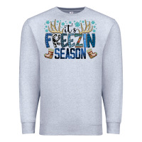 Heather Grey freezin season Premium Sweatshirt - SublimationCraftShop