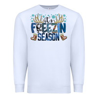 White freezin season Premium Sweatshirt - SublimationCraftShop