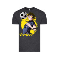 Vintage Black blue lock meguru bachira 1 Vintage Tee - tuanDangUi