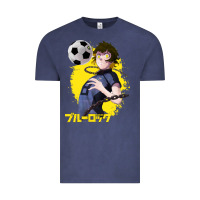 Vintage Denim blue lock meguru bachira 1 Vintage Tee - tuanDangUi